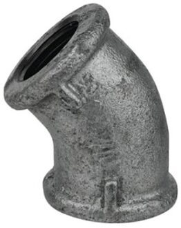 Smeedbaar ijzer bocht 45°, verzinkt, 3/4"IT, (120) - 989726155