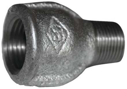 Smeedbaar ijzer reducerende dubbele mof, verzinkt, 3/4"IT x 1/2"ET, (246) - 989758155