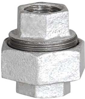 Smeedbaar ijzer schroefaansluiting, verzinkt, 1"IT, vlak afgedicht, (330) - 989843055