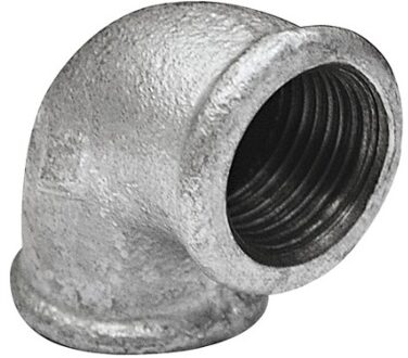 Smeedbaar ijzeren bocht 90°, verzinkt, 3/8"IT, (90) - 989710055