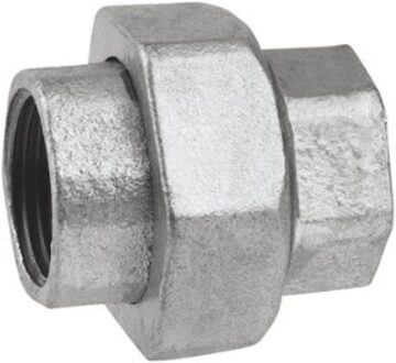 Smeedbare ijzeren schroefaansluiting, verzinkt, 1/2"IT, conisch afgedicht, (340) - 989806055