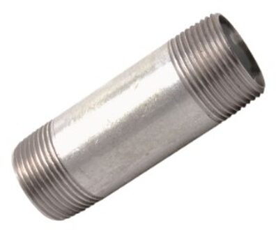 Smeedijzeren pijpnippel, verzinkt, 3/8" x 60 mm, (23) - 989819155