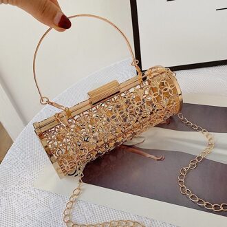 Smeedijzeren Portemonnees En Handtassen Voor Vrouwen Luxe Mode Meisjes Vrouwelijke Shoppers Gouden Hol Kussen Walle huaduo