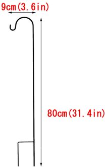Smeedijzeren Tuin Lamp Haak Roest-Proof Grond Staaf Ijzeren Haak Outdoor Roest-Proof Grond Staaf Plant Stand lantaarn Stake Houder # G3