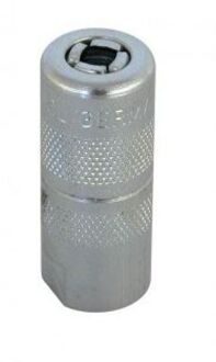 smeerkop hydraulisch M10 4-beks staal zilver