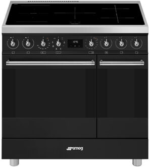 SMEG C92IMMB2 Inductie fornuis Grijs