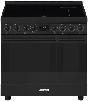 SMEG C92IPN2 Inductie fornuis Zwart