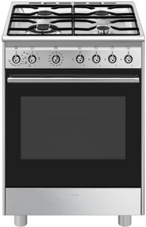 SMEG CX61GMXNLK Gasfornuis Grijs