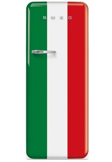 SMEG FAB28RDIT5 italiaanse vlag Koelkast met vriesvak Groen