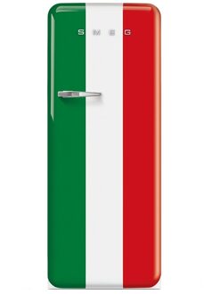 SMEG FAB28RDIT5 italiaanse vlag Koelkast met vriesvak Groen