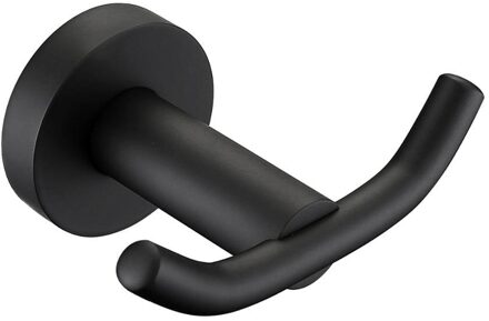 Smesiteli Duurzaam Enkele Gewaad Haak Badkamer Muur Haak Handdoek Kleerhangers Matte Zwarte Afwerking Sus304 Rvs