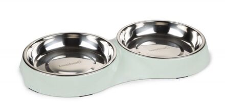 Smickle Dinerset Katten - Voerbak - Mint - 35 x 18 x 3 cm