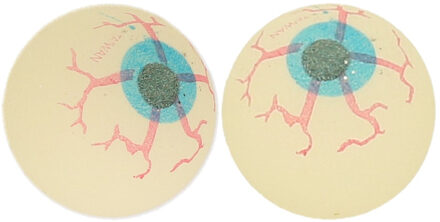 Smiffys 2x Glow in the dark oogballen