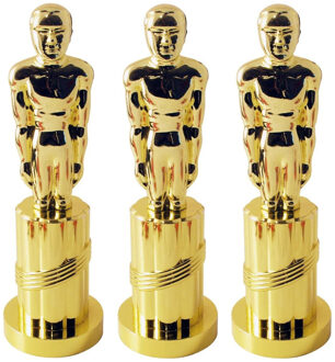 Smiffys 3 plastic beeldjes goud