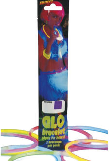 Smiffys 30x stuks Glow in the dark breeklicht armbandjes 20 cm