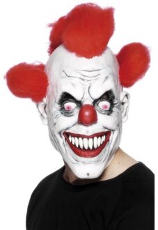 Smiffys "Angstaanjagend clownsmasker voor volwassenen Halloween - Verkleedmasker - One size"