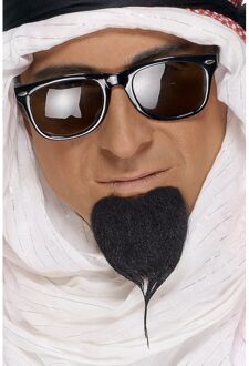 Smiffys Arabieren verkleed baard - Arabische Sjeik - verkleedkleding accessoires - zwart - carnaval