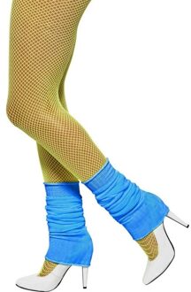 Smiffys Beenwarmers - Blauw - jaren 80 - retro - fitness