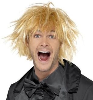 Smiffys Blonde jaren 90 pruik voor heren - Surfer pruik - Carnaval verkleedkleding