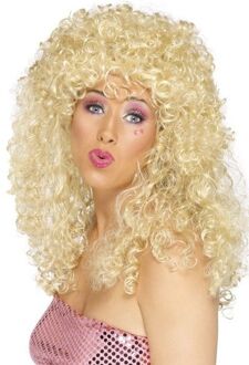 Smiffys "Blonde minettepruik voor dames - Verkleedpruik - One size"