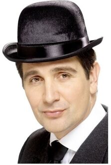 Smiffys Bolhoed zwart satijn look voor heren