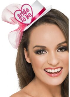 Smiffys Bride To Be hoedje met speld