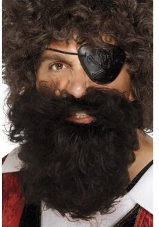 Smiffys Bruine piraten verkleed baard voor heren