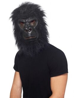 Smiffys Carnaval dierenmasker Latex apen masker - chimpansee - aap - volwassenen Zwart