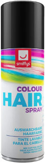 Smiffys carnaval haarverf - zwart - spuitbus - 125 ml - haarspray