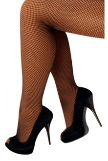 Smiffys Carnaval verkleed dames netpanty - zwart - one size - onder jurk of rokje