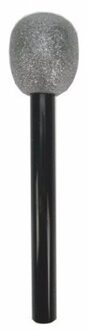 Smiffys Carnaval verkleed microfoon - kunststof - 30 cm - popster/zanger/presentator