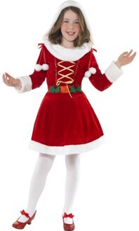 Smiffys Carnavalskostuum Santa kerst jurkje voor meisjes