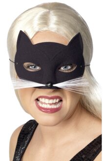 Smiffys Catwoman oog masker zwart