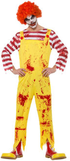 Smiffys Clown kostuum - rood/geel - volwassenen - horror - halloween - carnaval