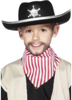 Smiffys Cowboyhoed voor kinderen - Carnaval verkleed hoeden - zwart
