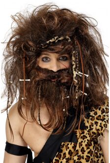 Smiffys  Crazy Caveman Set,Brown (42079)