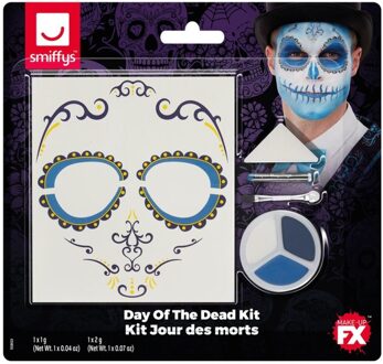 Smiffys Dia de los Muertos FX schmink set voor volwassenen - Schmink > Make-up set