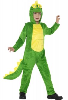 Smiffys Dierenpak Onesie krokodil - groen - kinderen - carnaval verkleedkleding dieren