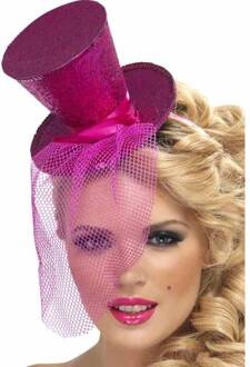 Smiffys Dressing Up & Costumes | Costumes - 70s Disco Fever - Fever Mini Top Hat On Head