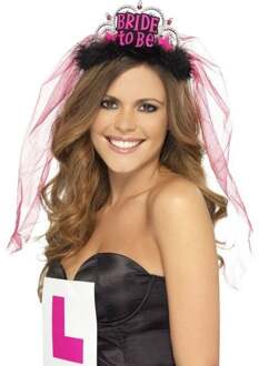Smiffys Dressing Up & Costumes | Costumes - Bachelorette - Bride To Be Tiara With Veil