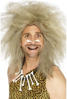 Smiffys Dressing Up & Costumes | Costumes - Culture History Leg - Crazy Caveman Wig