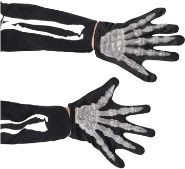 Smiffys Dressing Up & Costumes | Costumes - Halloween - Skeleton Gloves, Child