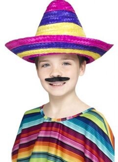 Smiffys Gekleurde verkleed sombrero voor kinderen