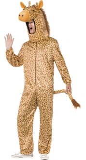 Smiffys Giraffe dieren verkleed kostuum voor volwassenen Bruin