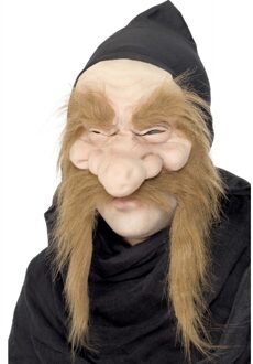 Smiffys Goud graver masker - volwassenen - dwerg - gnoom - Halloween - verkleedmasker Multi