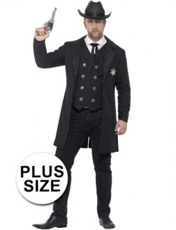 Smiffys Grote Maten Politie Sheriff Wilde Westen Verkleedkleding Kostuum Voor Heren 56-58 (Xl)