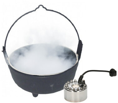 Smiffys Halloween Heksenketel/kookpot met mistmaker - versiering/feestdecoratie - Horror