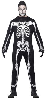 Smiffys Halloween skelet kostuum voor volwassenen