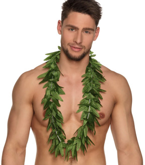 Smiffys Hawaii Krans Groen Bladeren