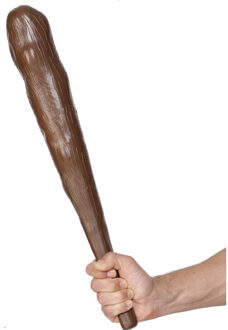 Smiffys Holbewoner knots - 45 cm - bruin - kunststof - verkleedaccessoires caveman